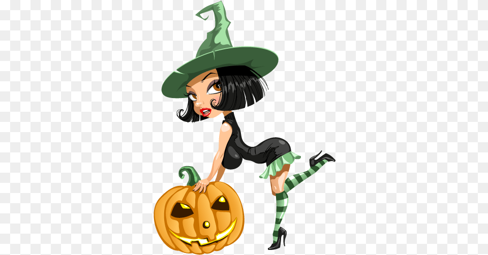 Sexy Halloween Witch Sticker Imagenes De Brujitas Sexys, Person, Face, Head, Festival Free Transparent Png