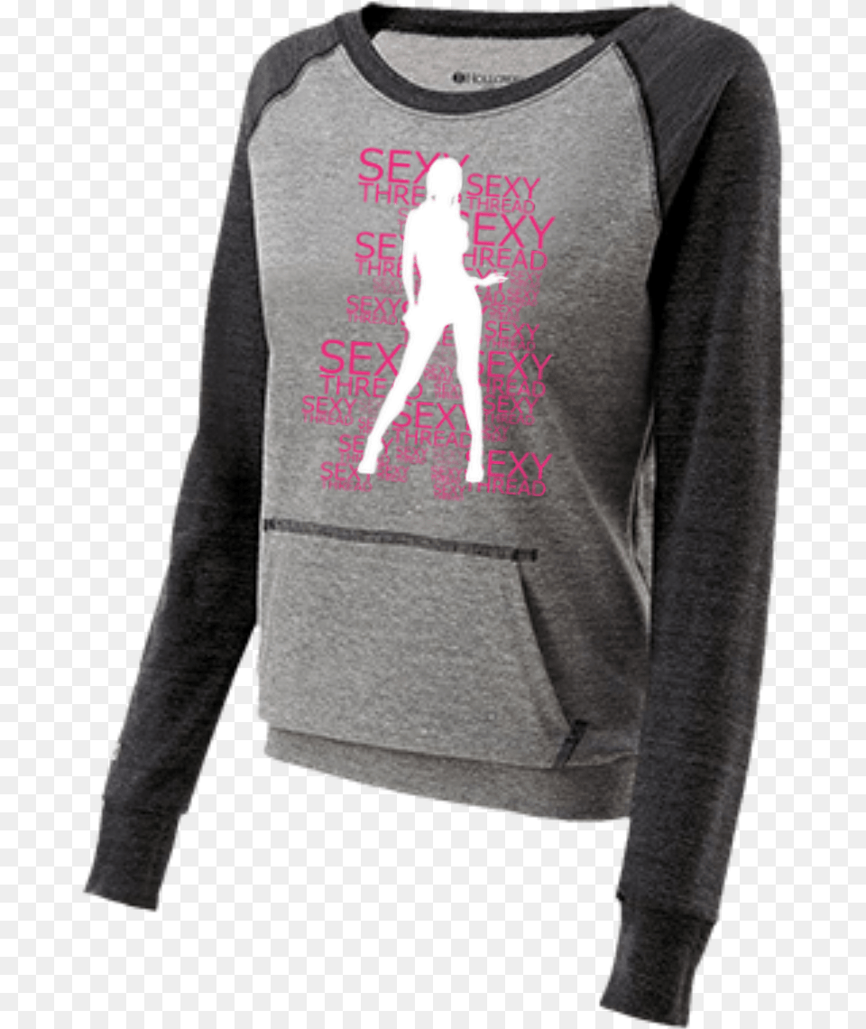 Sexy Juniors39 Silhouette Vintage Terry Fleece Crew, Clothing, T-shirt, Sleeve, Long Sleeve Free Png Download