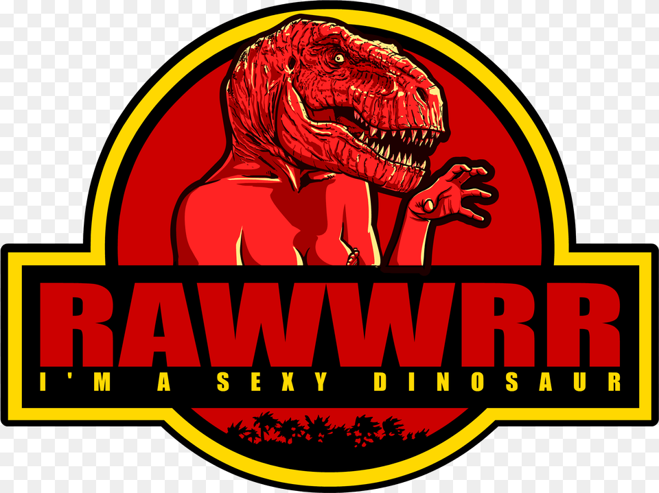 Sexy Jurassic Logo Frame Jurassic Park, Animal, Dinosaur, Reptile, T-rex Png Image