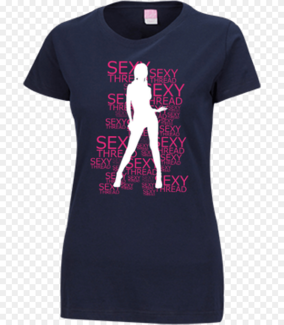 Sexy Ladies Silhouette Custom Fine Jersey T Shirt Active Shirt, Clothing, T-shirt, Adult, Female Free Png Download