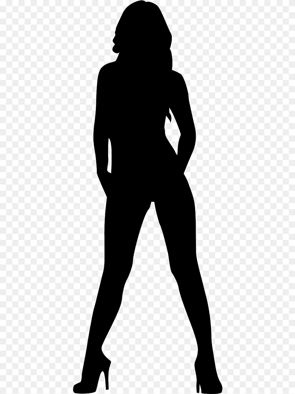 Sexy Legs Woman Silhouette Clip Art, Adult, Male, Man, Person Free Png