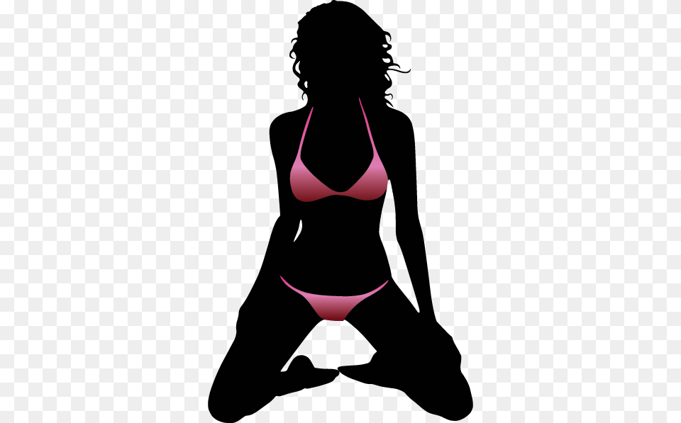 Sexy Lingerie Erotic Sticker Female Silhouette In Bikini, Clothing, Swimwear, Adult, Person Free Transparent Png