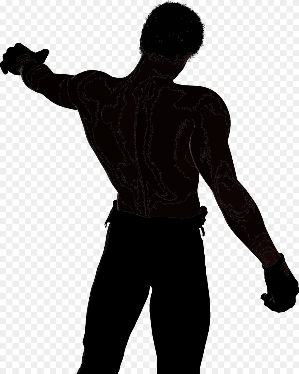 Sexy Man Silhouette, Back, Body Part, Person, Finger Free Png