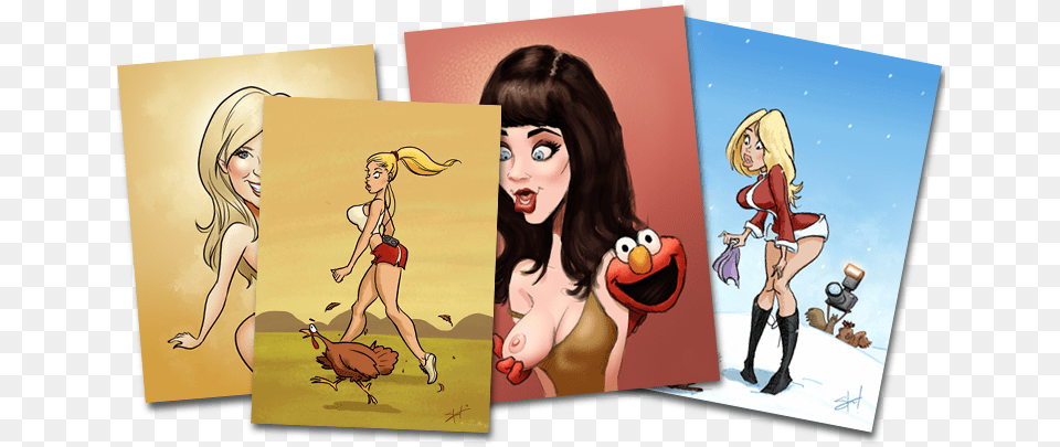 Sexy Pinup Caricatures 200 Cartoon, Adult, Book, Comics, Female Free Transparent Png
