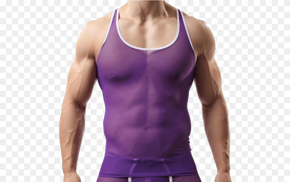 Sexy Purple Man, Clothing, Vest, Tank Top, Undershirt Png