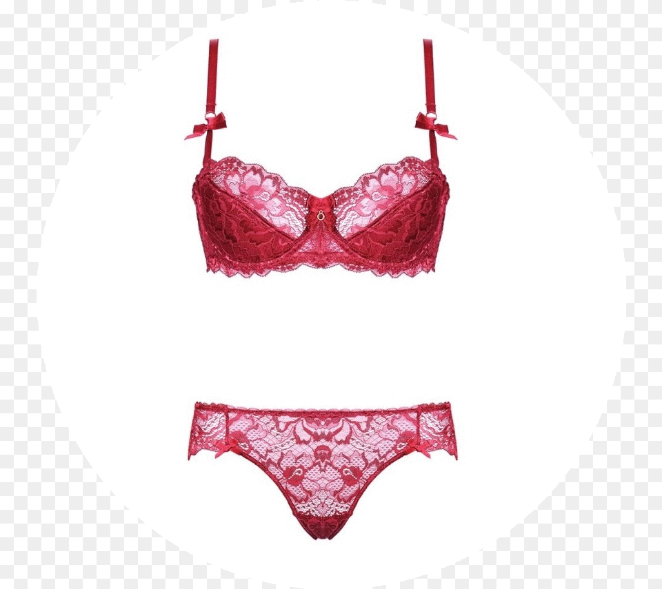 Sexy Red Lace Seth Lingerie Top, Underwear, Clothing, Bra, Panties Free Png