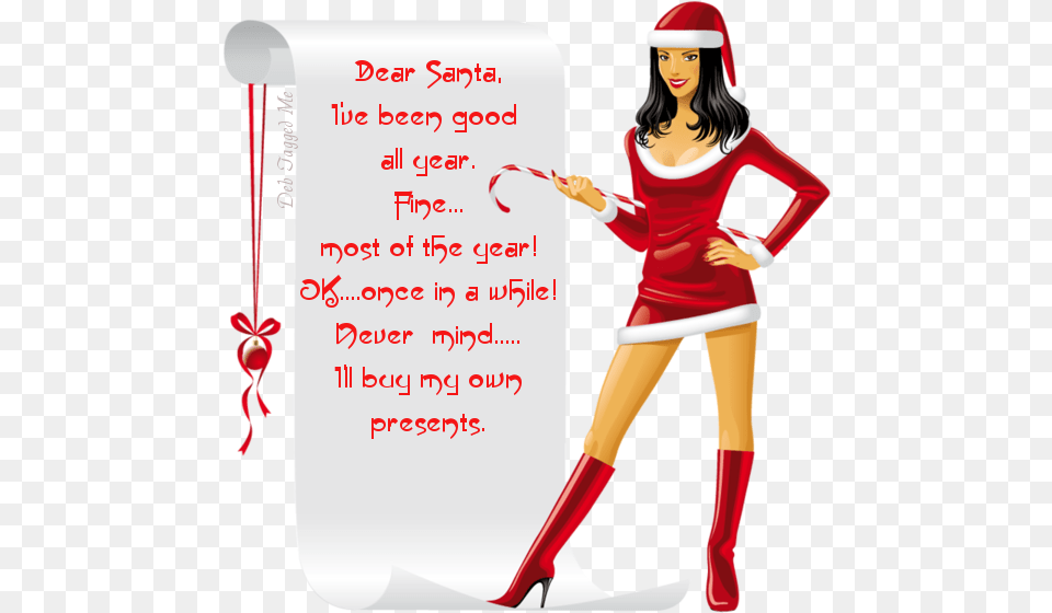 Sexy Santa Animated Gifs, Book, Publication, Comics, Adult Free Png Download