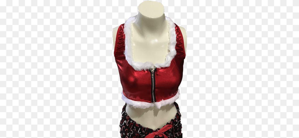 Sexy Santa Top Xs Nwt Adult Costume Naughty Miss Santa Costume, Blouse, Clothing, Vest, Lifejacket Free Transparent Png