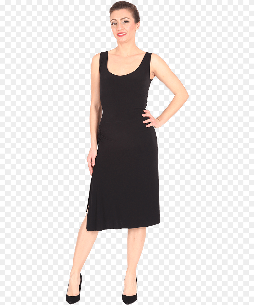 Sexy Tango Dress With Back Straps Little Black Dress, Adult, Person, Formal Wear, Female Free Png