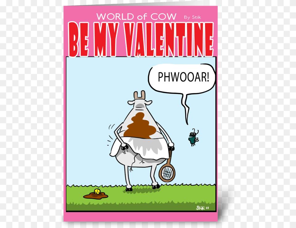 Sexy Tennis Cow Greeting Card Cow Tennis, Book, Publication, Comics, Animal Png