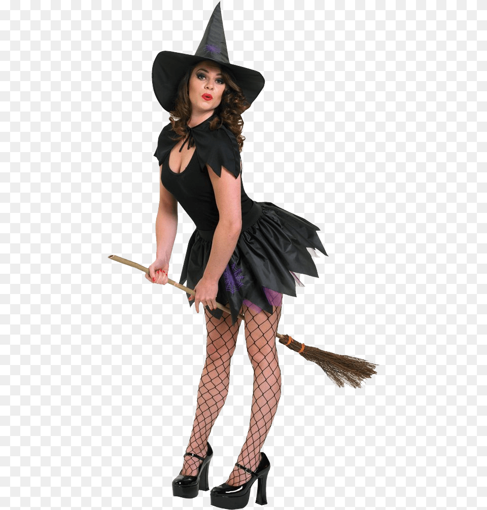 Sexy Witch Disfraz De Bruja Con Tutu, Clothing, Costume, Person, Footwear Png Image