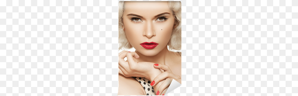 Sexy Woman With Vintage Make Up And Hairstyle Pin Up Model, Adult, Portrait, Photography, Person Png