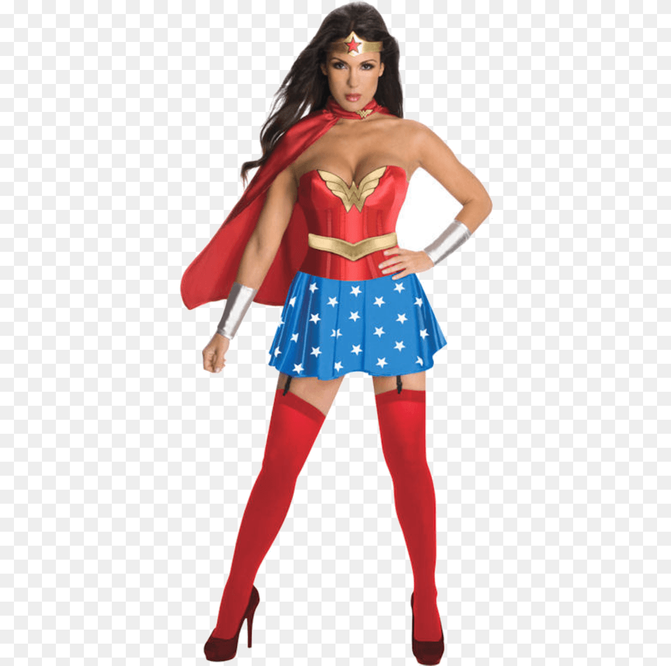 Sexy Wonder Woman Costume, Clothing, Person, Adult, Female Png Image