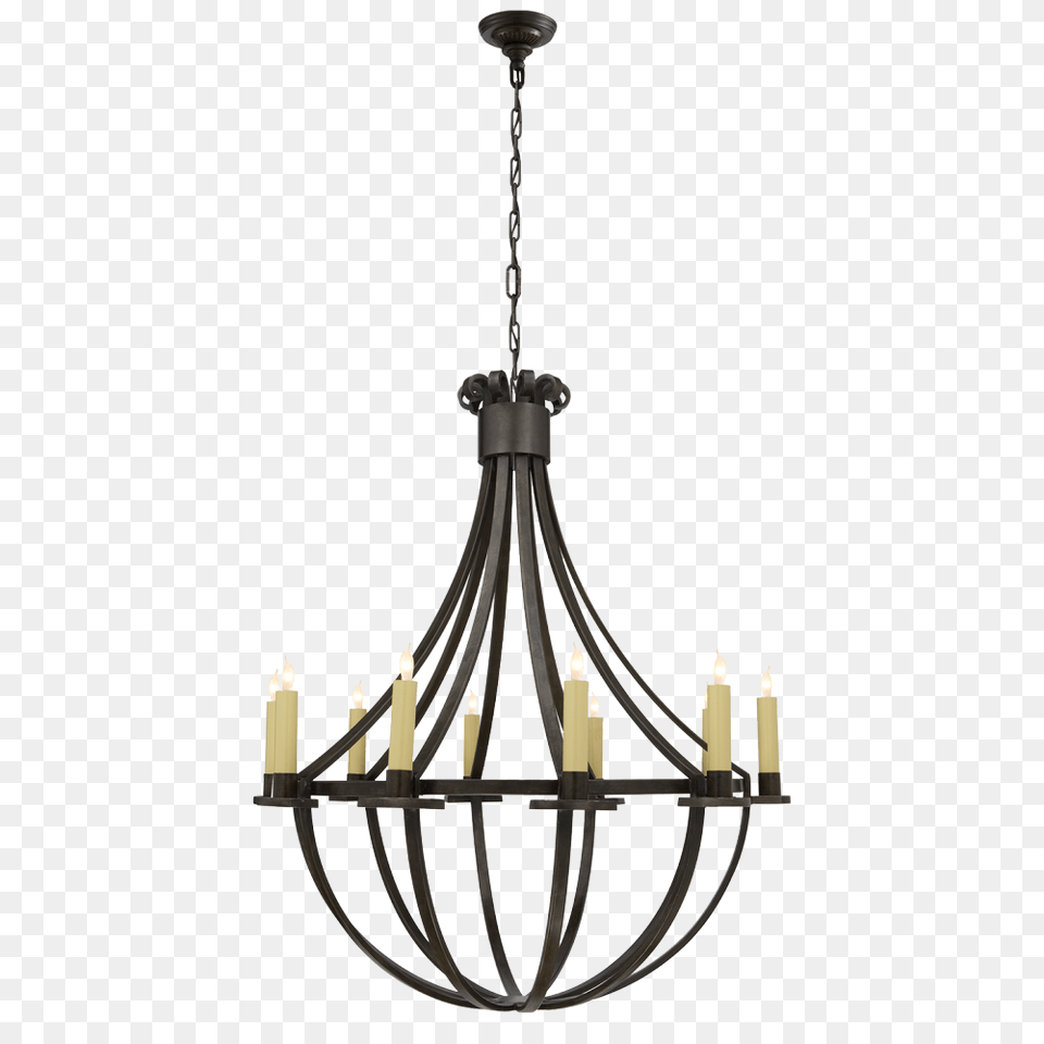 Seymor Large Chandelier In Aged Iron Sk Lights Fantastic, Lamp Png Image
