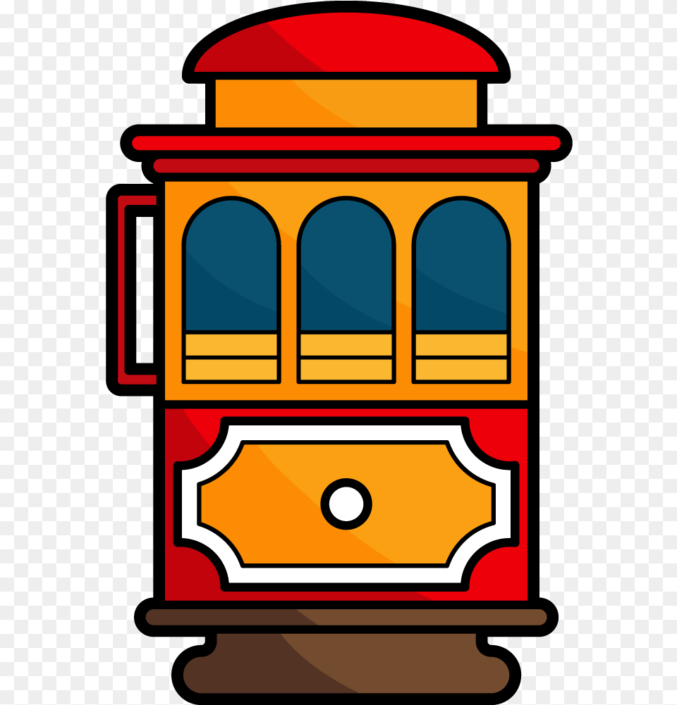 Sf Cable Car Icon, Cable Car, Transportation, Vehicle, Streetcar Free Png Download