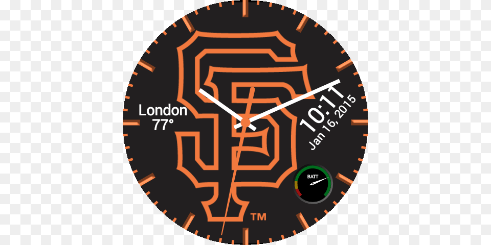 Sf Giants San Francisco Giants Logo, Clock, Analog Clock, Wall Clock Free Png Download