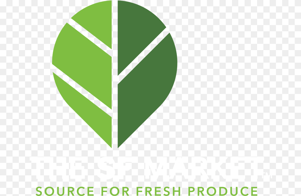 Sf Market Footer Logo2 Fruit And Vegetable Market Graphic Creative Signage, Green, Leaf, Plant, Logo Png Image