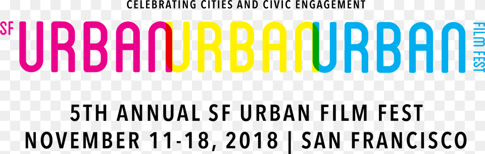 Sf Urban Film Fest Urban Capital, Logo, Text, Light Free Transparent Png