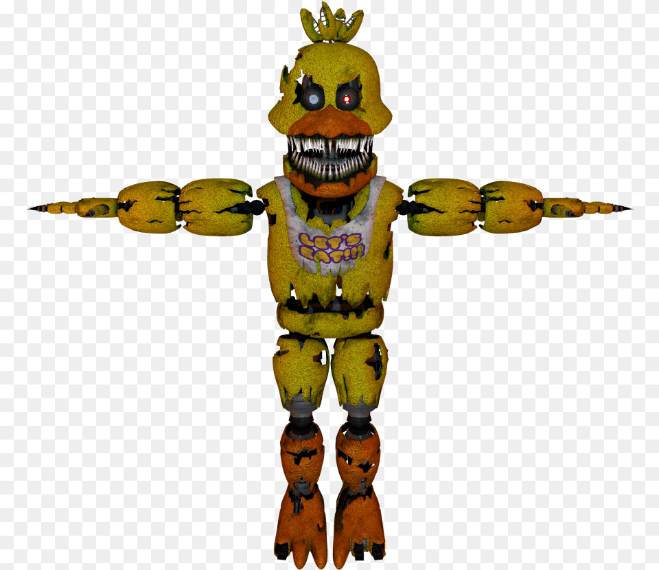 Sfm Fnaf Nightmare Chica Fnaf 4 Nightmare Chica Sfm, Toy Free Png Download