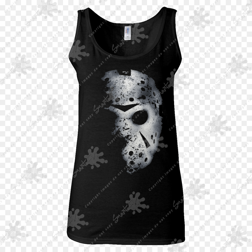 Sfx Jasonquots Mask Ladies Vest T Shirt, Clothing, T-shirt, Nature, Outdoors Free Png