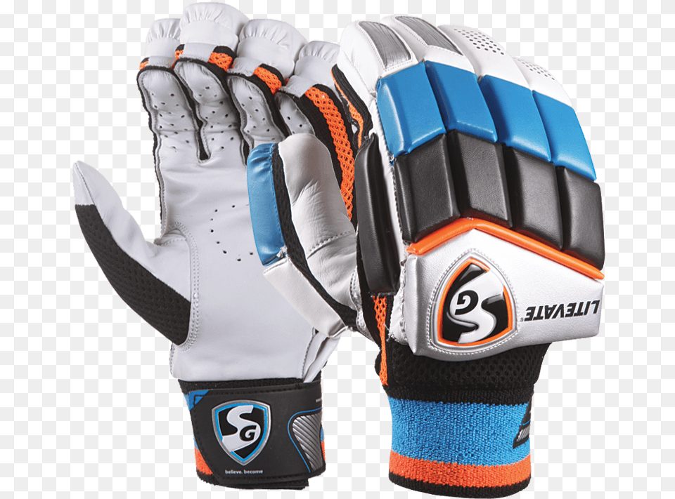 Sg Litevate Foam Finger Batting Glovesclass Batting Glove, Baseball, Baseball Glove, Clothing, Sport Free Png