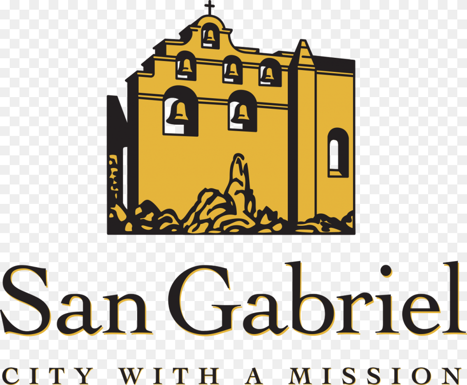 Sg Logo Color Tagline City Of San Gabriel Logo, Architecture, Bell Tower, Building, Tower Free Transparent Png