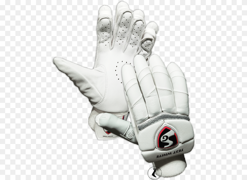 Sg Test White Cricket Batting Gloves Sg Test White Gloves, Baseball, Baseball Glove, Clothing, Glove Png Image