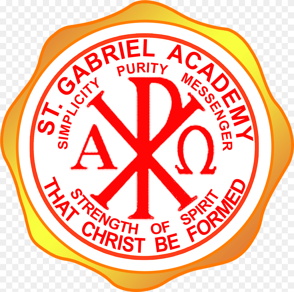 Sga Logo Saint Gabriel Academy Caloocan, Food, Ketchup, Wax Seal, Symbol Free Png Download
