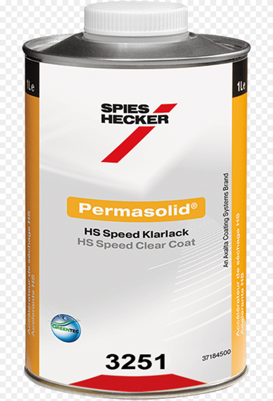 Sh 3251 Permasolid Vhs Speed Hardener Fast 1l Spies Hecker 8800 Clear Coat, Can, Tin Free Png Download