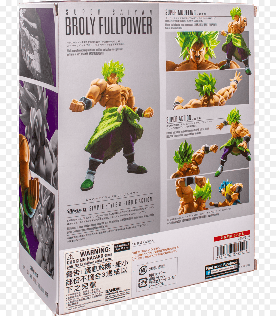 Sh Figuarts Broly Full Power Box, Advertisement, Baby, Person, Poster Free Transparent Png