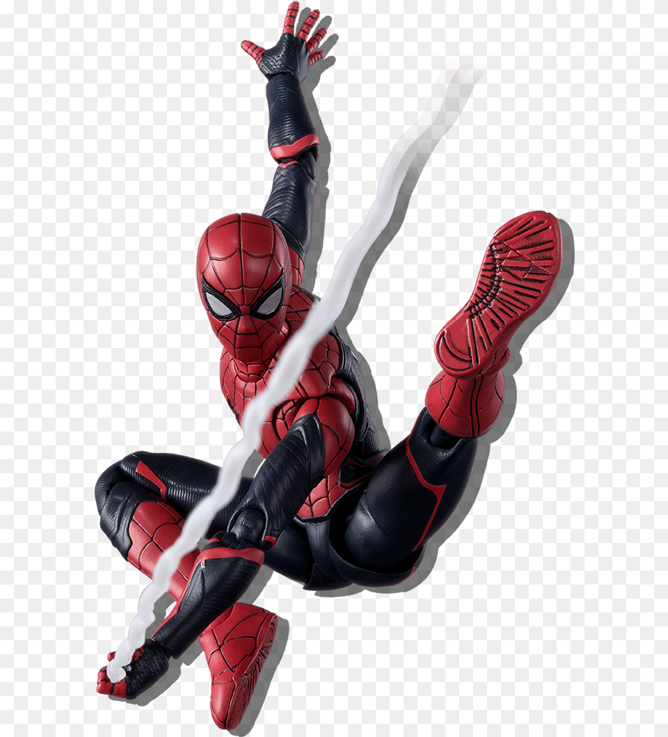Sh Figuarts Spider Man Far From Home Upgraded Suit, Person, Clothing, Footwear, Shoe Png Image