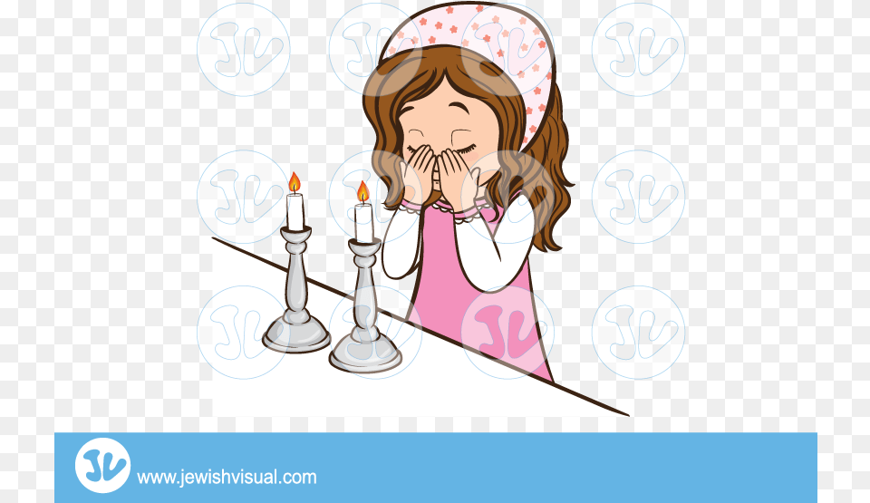 Shabbat Candles Clipart Shabbat Candles Cartoon, Head, Person, Face, Book Png Image