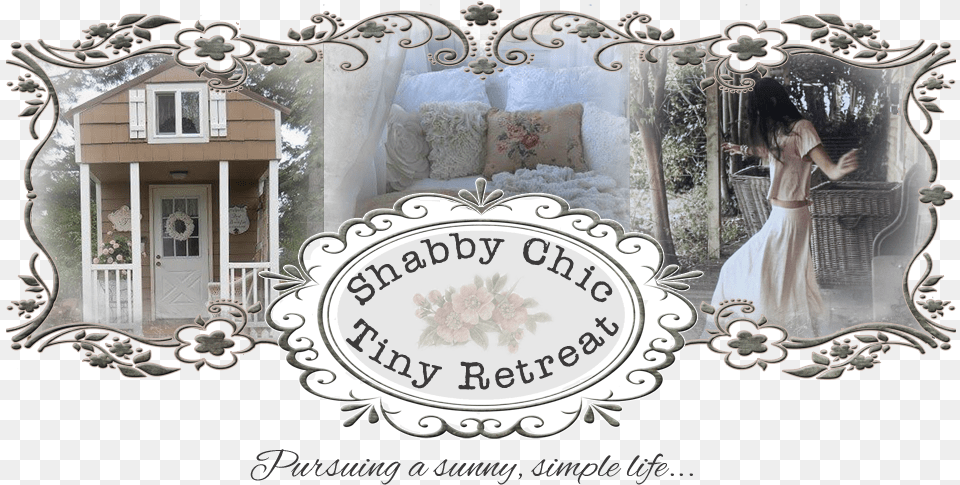 Shabby Chic Tiny Retreat Picture Frame, Adult, Person, Woman, Female Free Png Download
