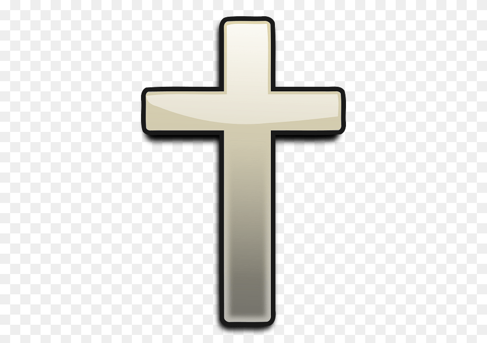 Shaded Golden Cross, Symbol Png Image