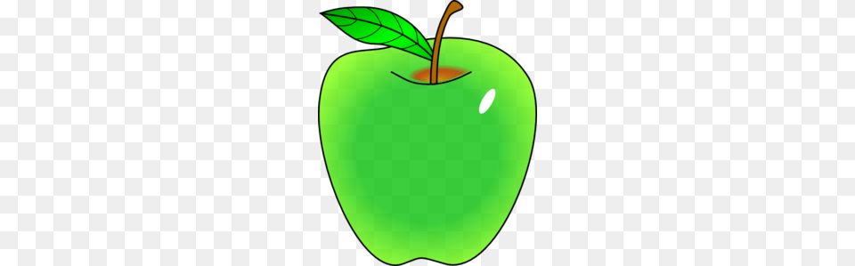 Shaded Green Apple Clip Art, Plant, Produce, Fruit, Food Free Png