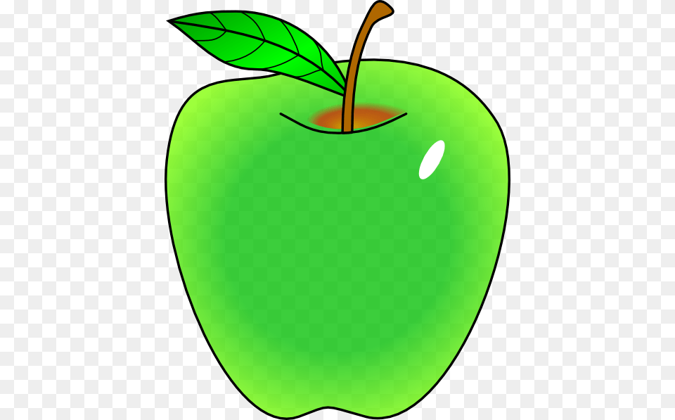 Shaded Green Apple Clip Arts, Food, Fruit, Plant, Produce Free Transparent Png
