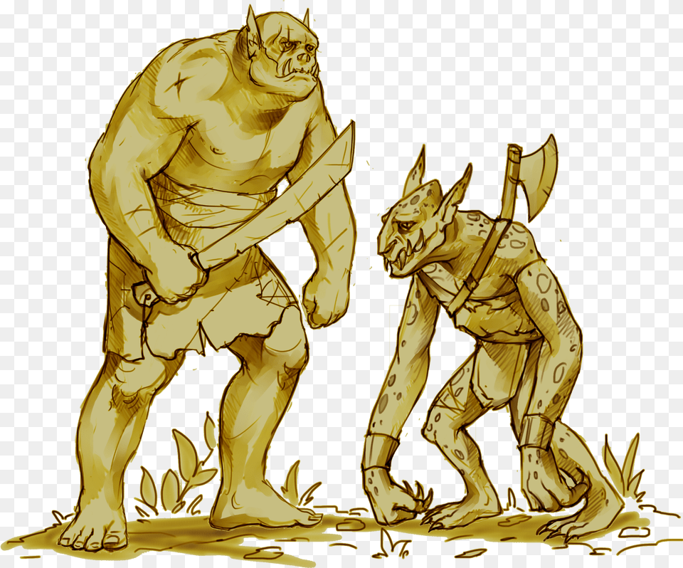 Shades Of Vengeance Ogre And Troll, Person, Adult, Art, Man Free Png Download