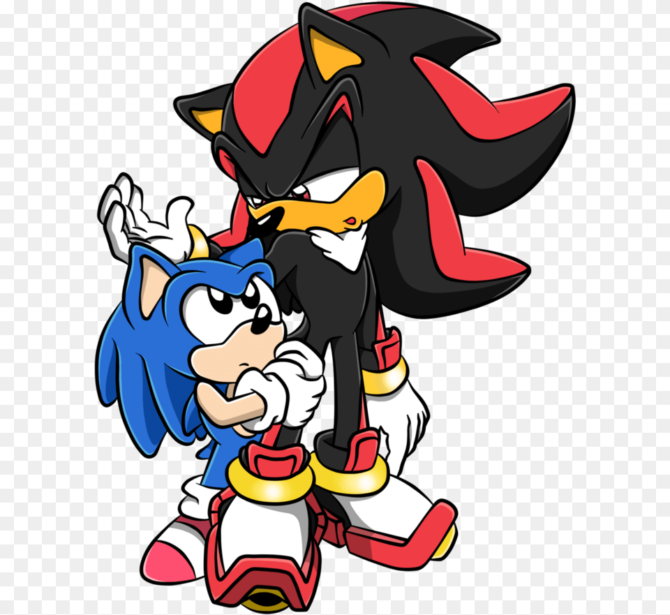 Shadow And Classic Sonic By Tails Silver Fan Vector Shadow The Hedgehog Classic, Book, Comics, Publication, Baby Png Image