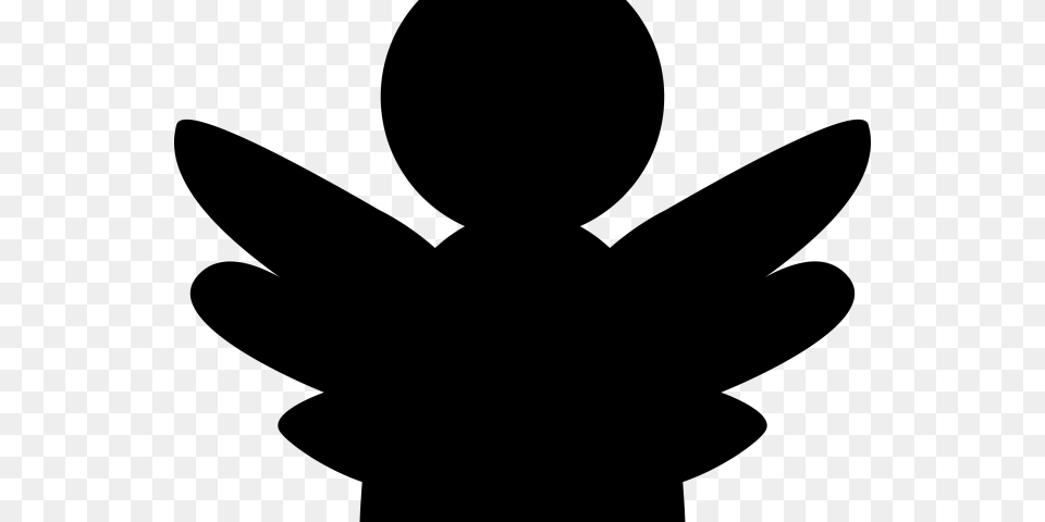Shadow Clipart Angel, Gray Free Png