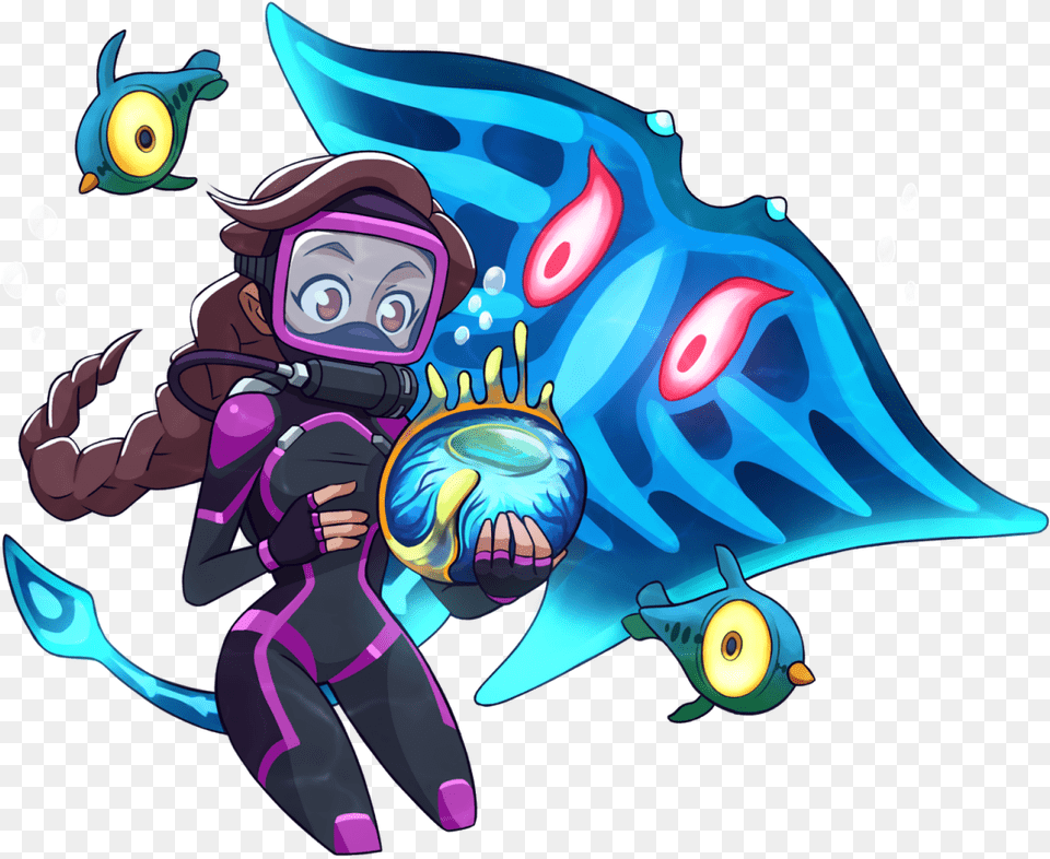 Shadow Ell Subnautica, Art, Graphics, Book, Comics Free Png