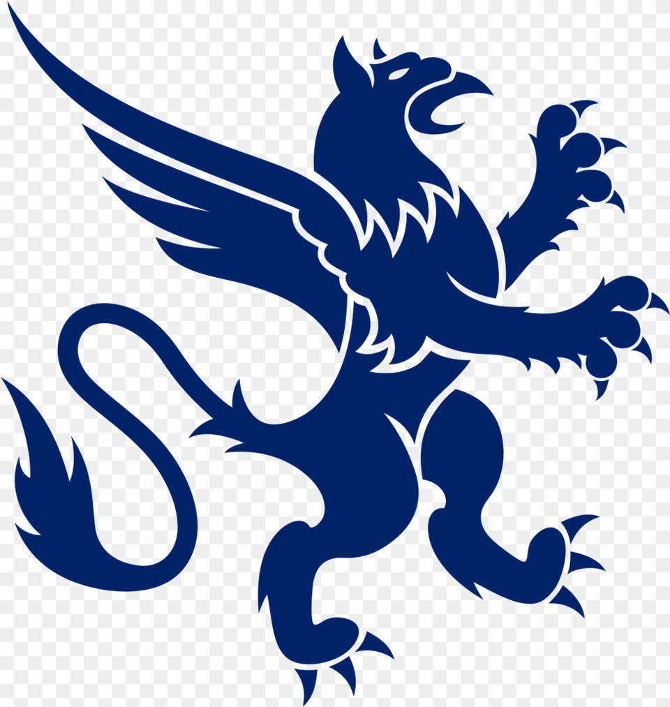 Shadow Gryphon Right Darkblue Griffin Vector Free, Dragon, Animal, Kangaroo, Mammal Png