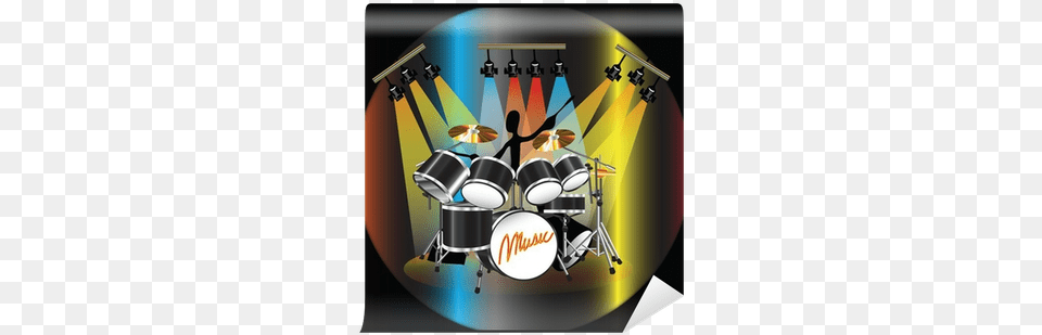Shadow Man Musician Playing Drum Wall Mural Pixers Musician, Chandelier, Lamp, Musical Instrument, Group Performance Free Png