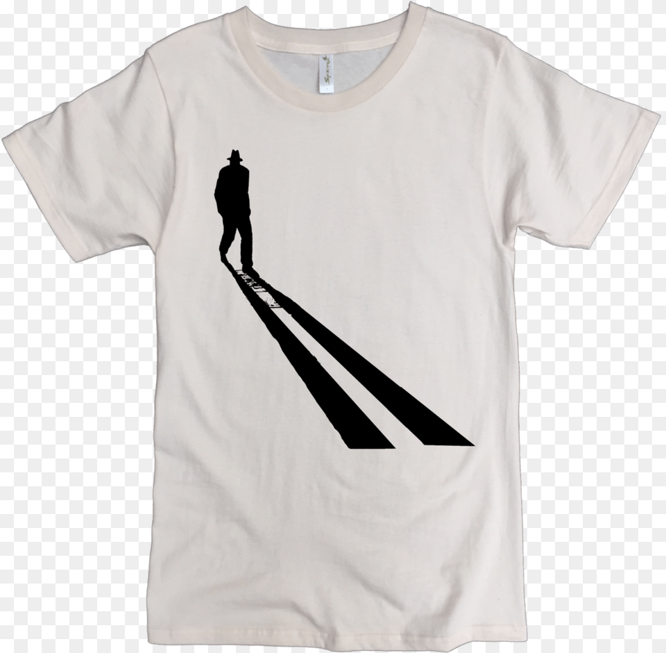 Shadow Man Printed On Men39s Classic Crew, Clothing, People, Person, T-shirt Png