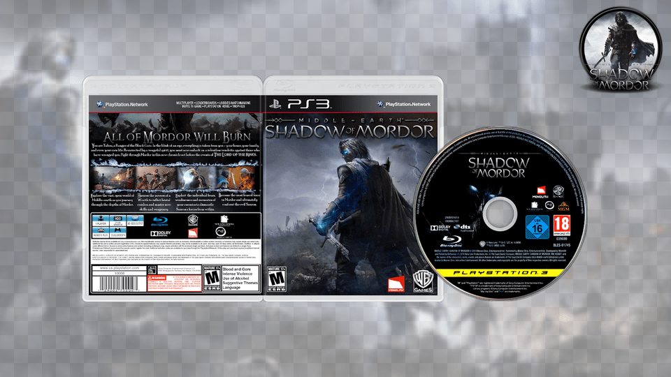 Shadow Of Mordor Middle Earth Usaeurope Ps3 Pc Game, Adult, Person, Man, Male Png
