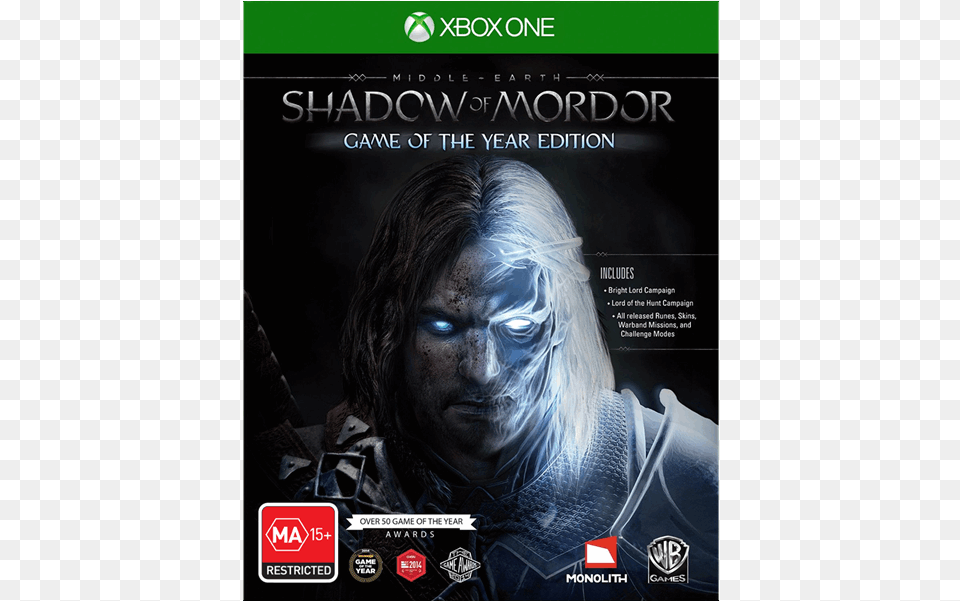 Shadow Of Mordor Shadow Mordor Xbox One, Adult, Poster, Person, Female Free Png Download