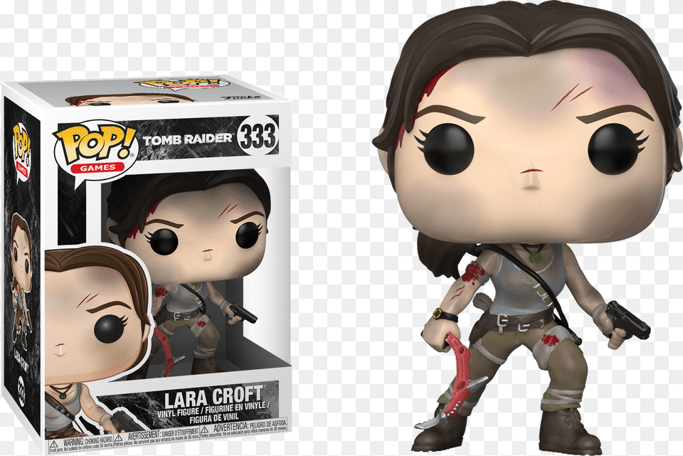 Shadow Of The Tomb Raider Funko Pop, Figurine, Woman, Adult, Person Free Transparent Png
