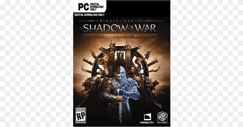 Shadow Of War Middle Earth Shadow Of War Gold Edition, Book, Publication, Adult, Female Png Image