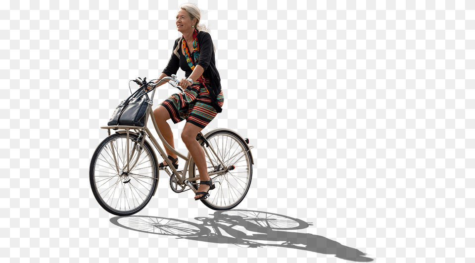 Shadow Photoshop Extension, Woman, Adult, Vehicle, Bicycle Png