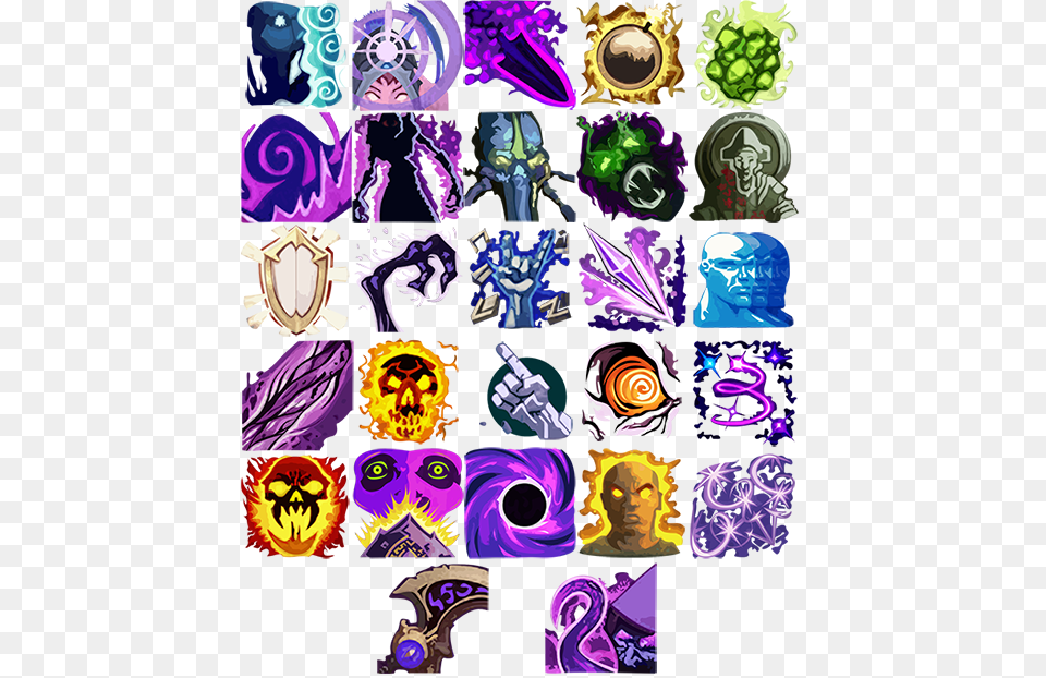 Shadow Priest Spell Icons, Graphics, Publication, Comics, Collage Png