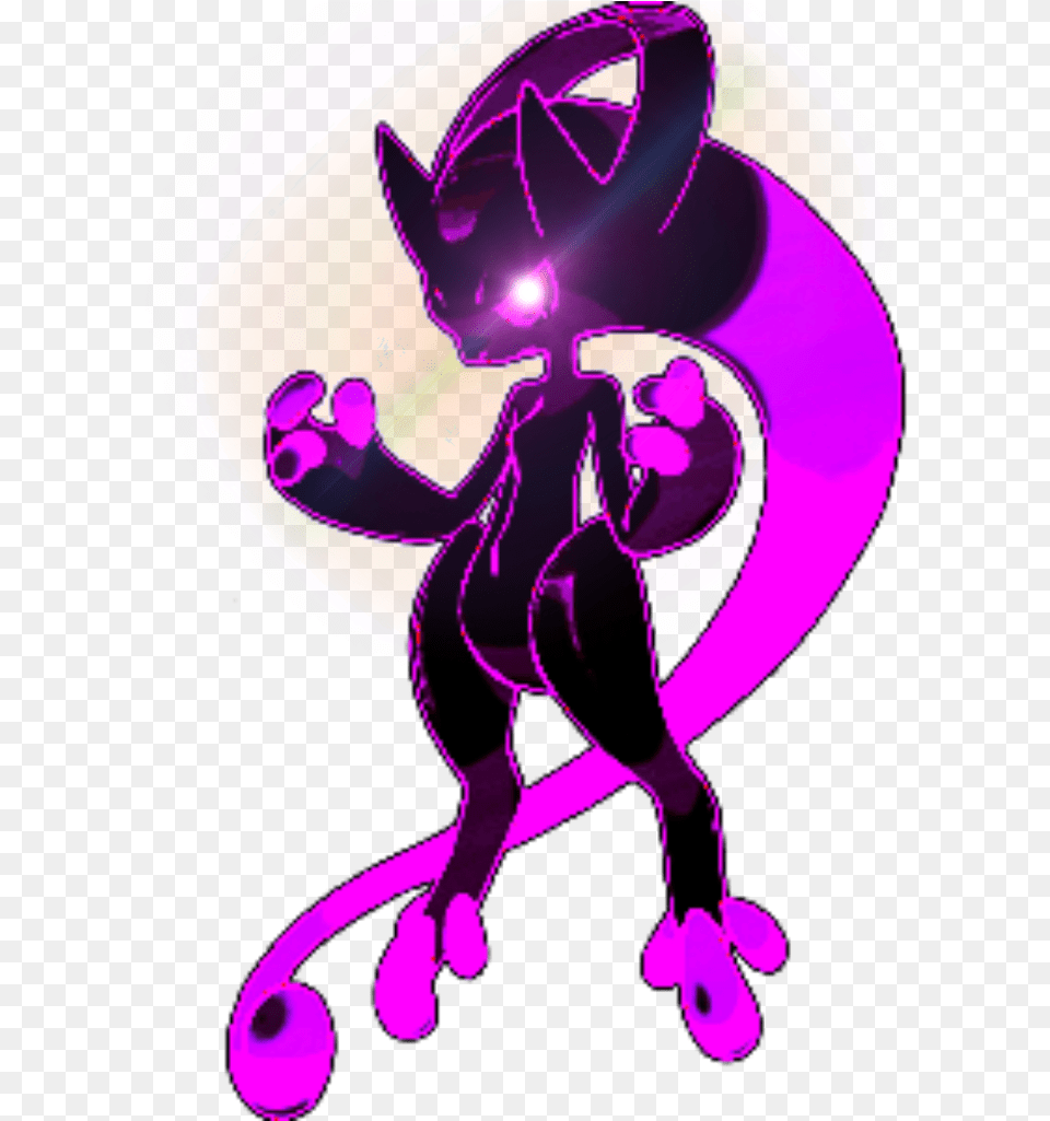 Shadow Shadow Mega Mewtwo Y, Purple, Art, Graphics, Adult Png Image
